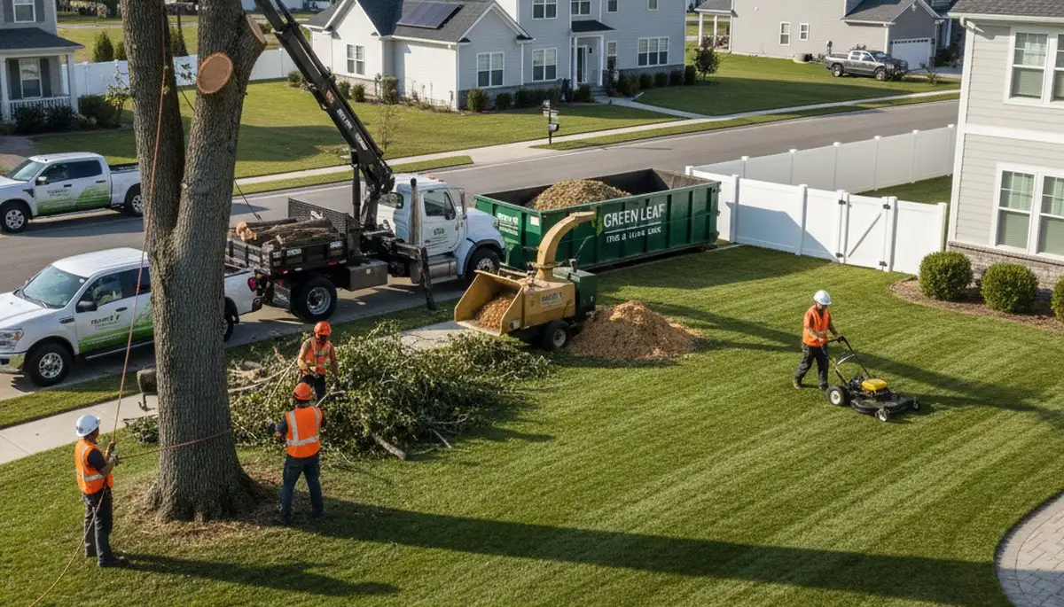 Professional lawn and tree service in Philadelphia PA improving turf health and yard appearance