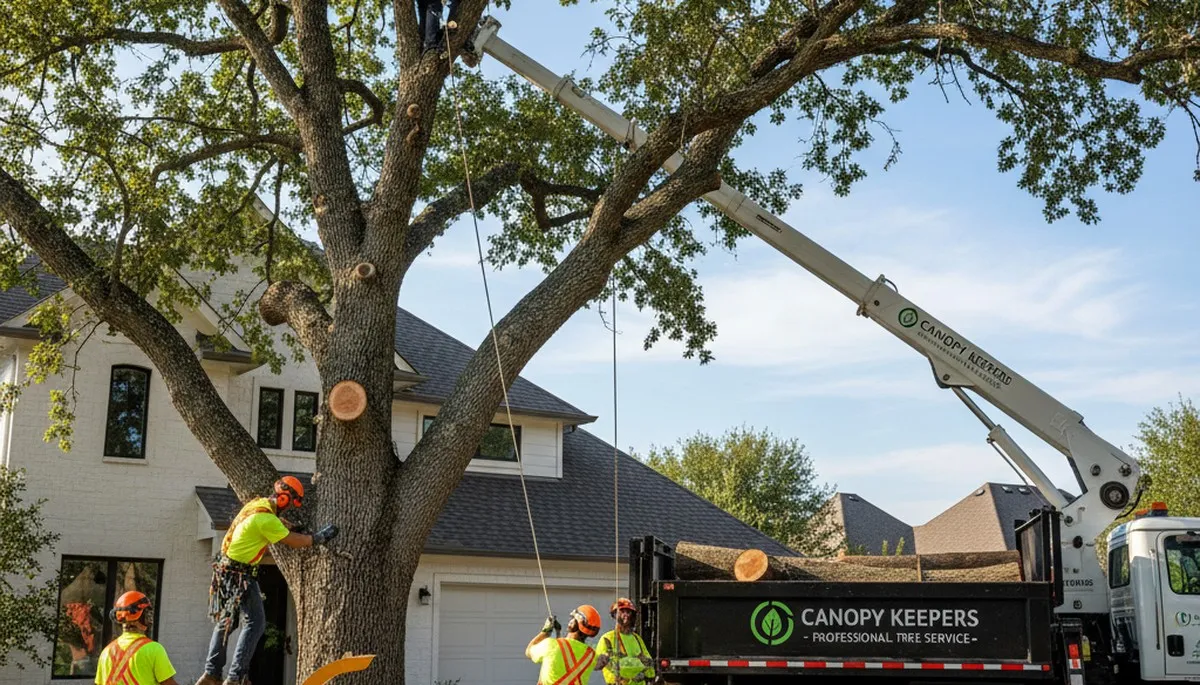 Certified arborist performing tree removal service in Philadelphia, PA
