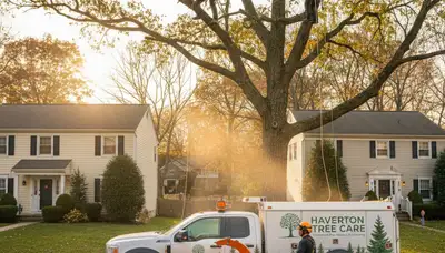 Professional tree removal service in Philadelphia PA safely clearing residential trees
